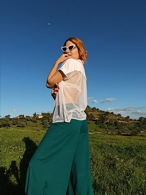 Pantalón Raíz Turquesa