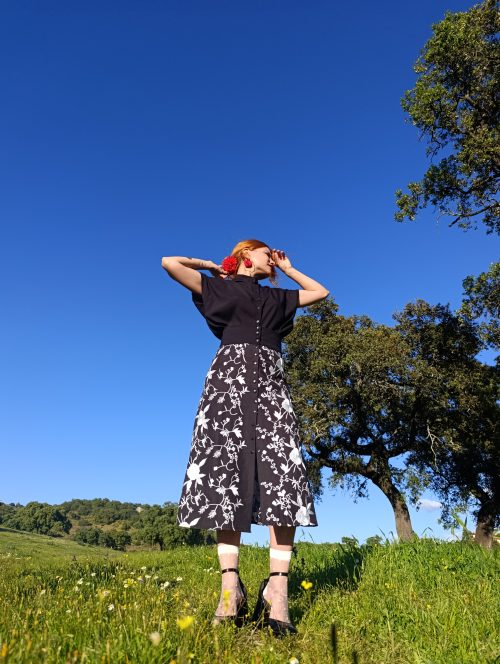 Falda Manila Plateada